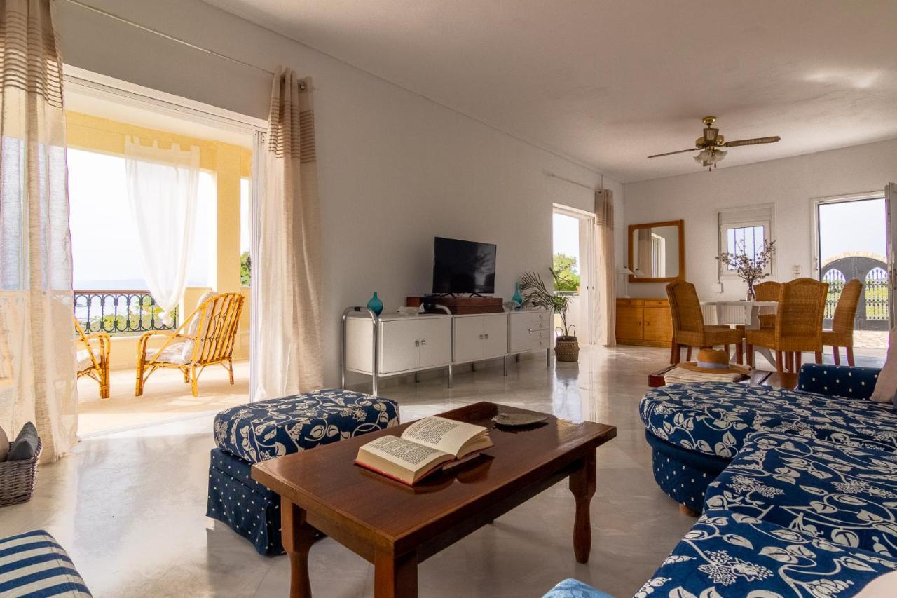 Willa House With Amazing Ocean View And Patio - Pool Porto Heli Zewnętrze zdjęcie