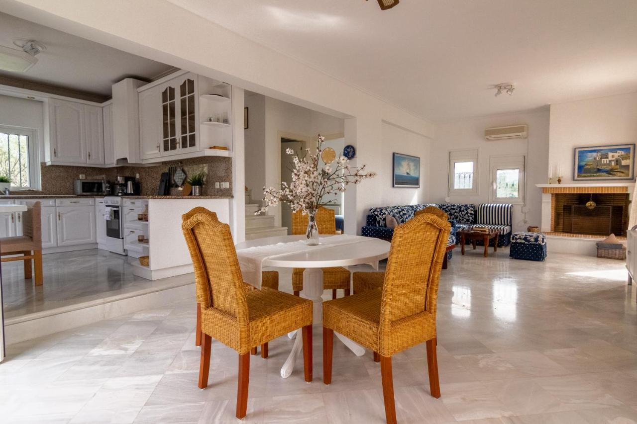 Willa House With Amazing Ocean View And Patio - Pool Porto Heli Zewnętrze zdjęcie