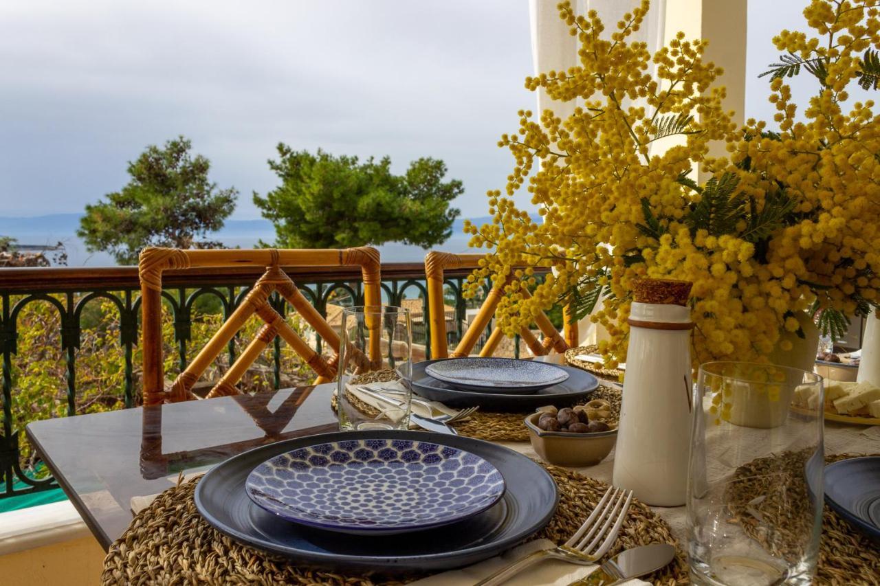 Willa House With Amazing Ocean View And Patio - Pool Porto Heli Zewnętrze zdjęcie