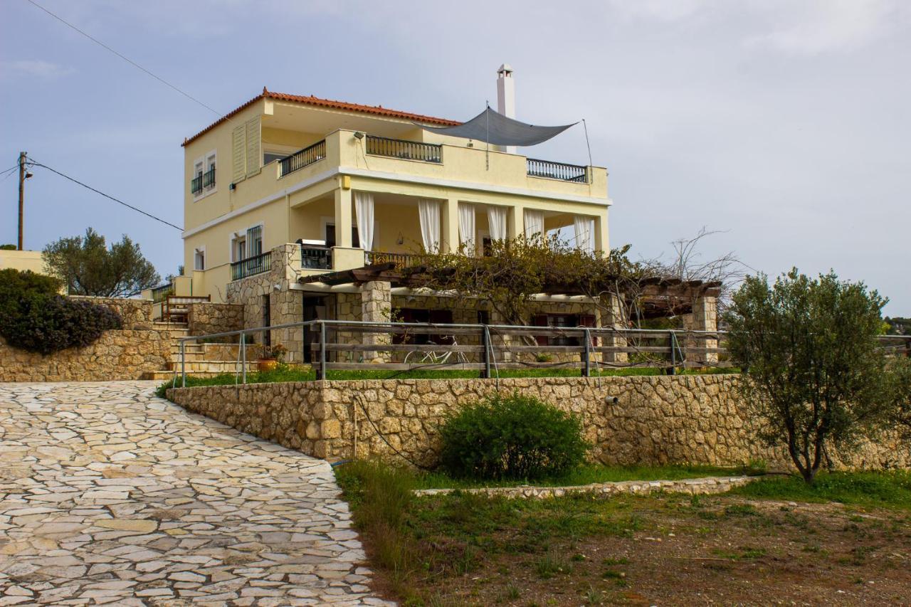 Willa House With Amazing Ocean View And Patio - Pool Porto Heli Zewnętrze zdjęcie