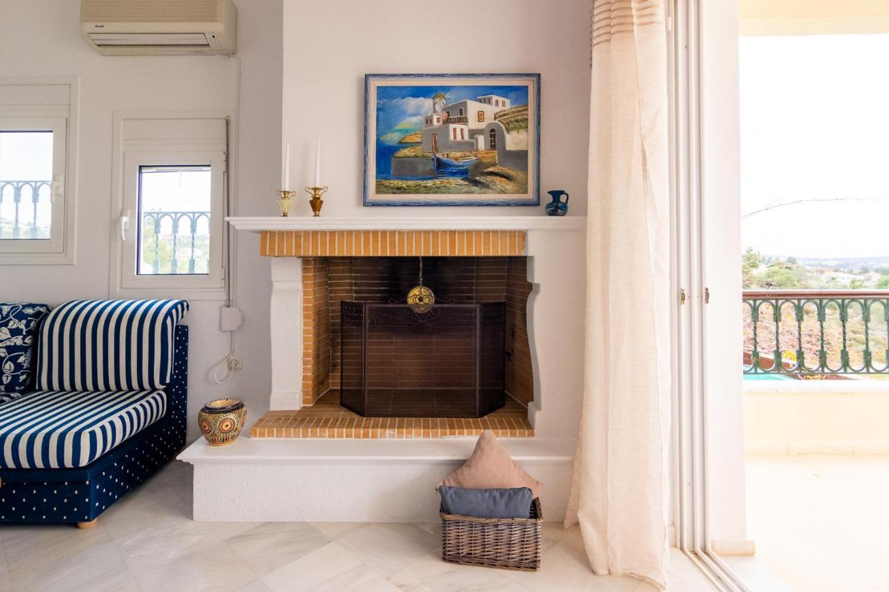 Willa House With Amazing Ocean View And Patio - Pool Porto Heli Zewnętrze zdjęcie