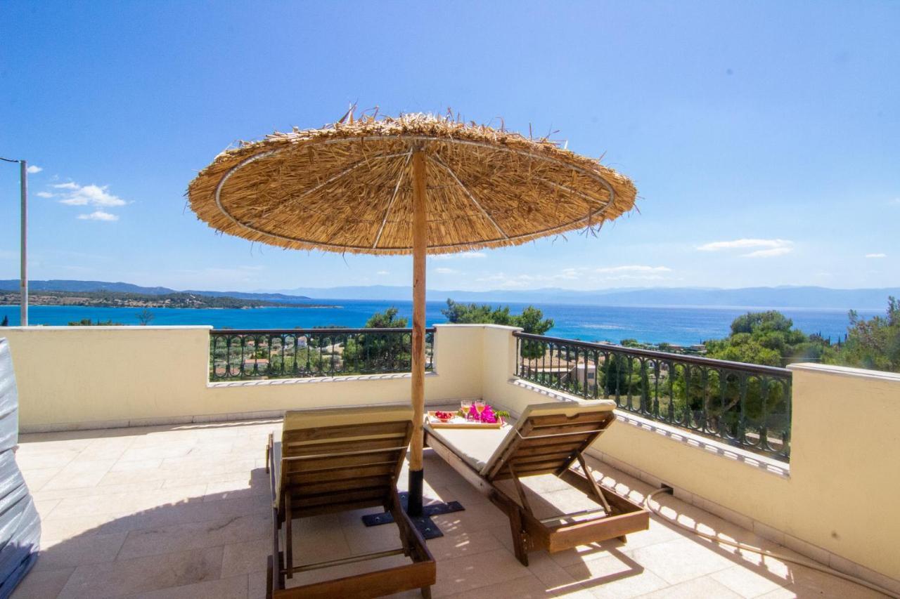 Willa House With Amazing Ocean View And Patio - Pool Porto Heli Zewnętrze zdjęcie