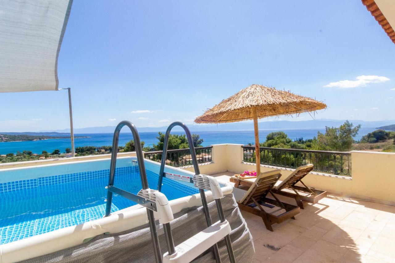 Willa House With Amazing Ocean View And Patio - Pool Porto Heli Zewnętrze zdjęcie